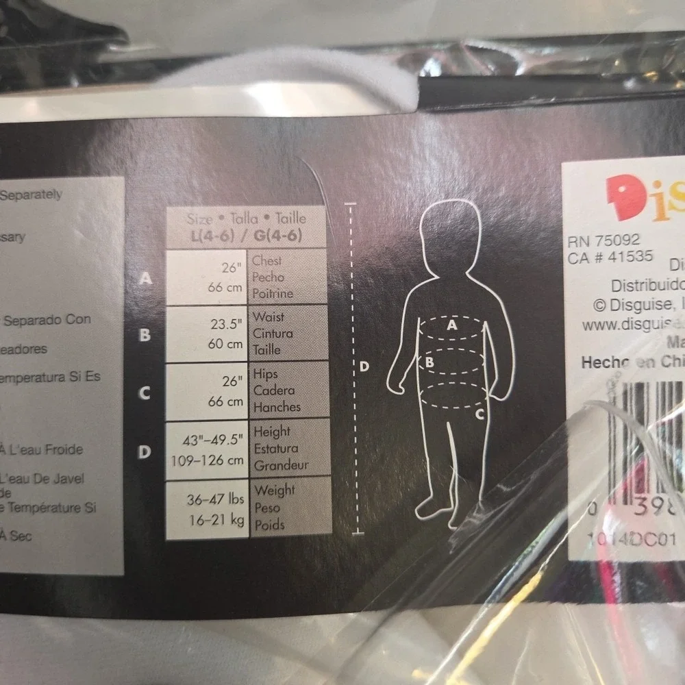 Nightmare Before Christmas Zero Classic Costume Toddler‎ 2T - Picture 5 of 7